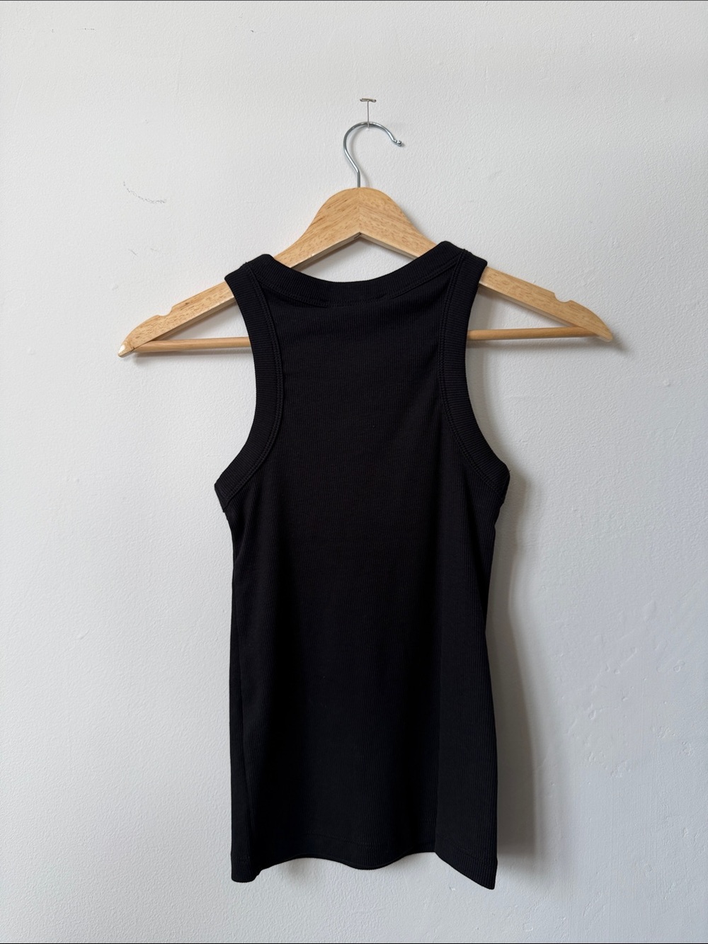 Mango Black Ribbed Tank Top - Women - Picture 2 of 2